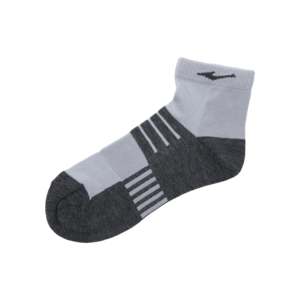 Chaussettes de sport pour hommes ERKE personnalisables avec logo, antibactériennes, respirantes, imprimées en gris, pour le cyclisme - Product Image 1