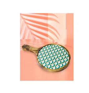 Meilleures ventes Plateau de nourriture et de biscuits carré en bois au design royal élégant Assiette à dessert classique tendance à vendre - Product Image 2