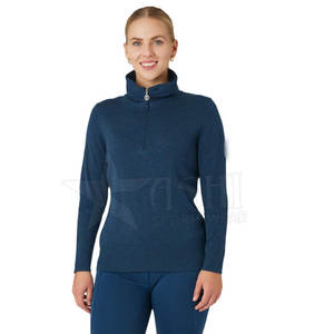 Sweatshirts à manches longues et demi-fermeture éclair tenues d'automne vêtements avec poche - Product Image 2