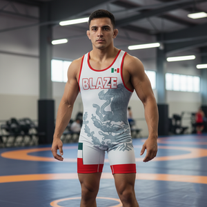 Singlet de Lucha Libre para Adultos de Alta Calidad, 100% Poliéster, Logotipo y Tallas Personalizadas, Uniforme de Lucha Libre de Tallas Grandes para Levantamiento de Pesas - Product Image 5