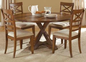 Mesa de Comedor Moderna de Estilo Europeo con Acabado en Nogal, Madera de Mango Maciza Ecológica, Base de Pedestal de Madera Hecha a Mano, Artesanía Shaad - Product Image 4