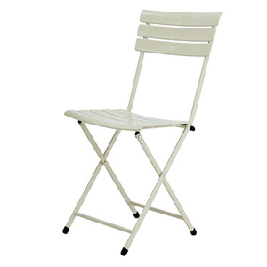 Chaise de patio pliante contemporaine en fer pour extérieur, confortable, GCF114, 3 couleurs, empilable et pliable pour jardin, événements et entrepôt - Product Image 5