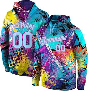 Sudadera con capucha y cremallera personalizada unisex para hombre, sudaderas con capucha de sublimación en blanco de fabricantes de algodón al por mayor, ropa con patrón de logotipo sólido - Product Image 1