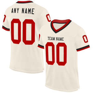 Maillot de football authentique en maille rétro, ensembles d'uniformes personnalisés, tenue d'équipe professionnelle, ajustement adulte, vêtements de club universitaire, 100% polyester UV - Product Image 1
