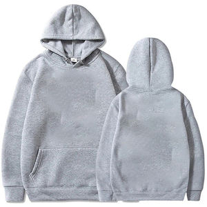 Sudadera con capucha de gran tamaño de algodón 100% unisex Premium con diseño personalizable de logotipo frontal elegante para ropa informal diaria para otoño - Product Image 5