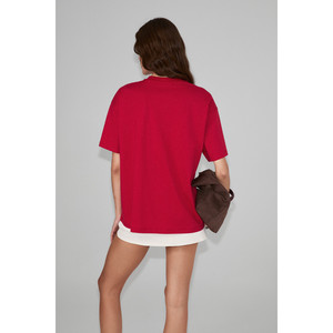 GRIMELANGE SARDI Camiseta de Mujer con Detalle Estampado, 100% Algodón Orgánico, Tela Suave - Product Image 4