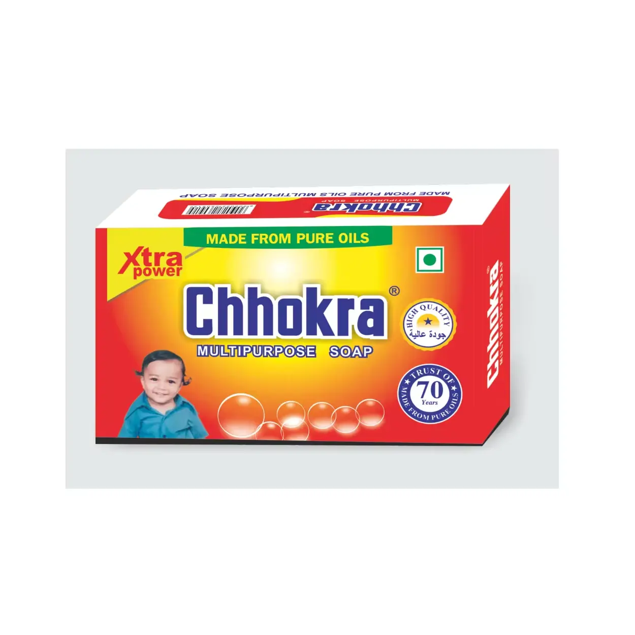 Sabun multifungsi Chhokra buatan alami kelas asli dengan sabun pembersih dalam untuk dijual oleh eksportir India harga rendah