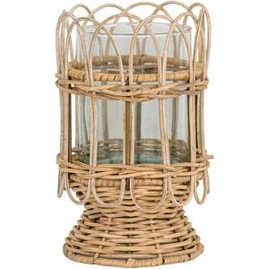 8.5หวายโปรวองซ์ \ "ของตกแต่งแบบแขวนทำจากเฮอร์ริเคนสีขาวสำหรับงานกิจกรรมตกแต่งบ้านที่วางเทียนอื่นๆ - Product Image 1