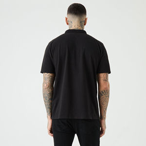 Camisetas de Golf Personalizadas al por Mayor con Logotipo, Manga Corta, Color Sólido, 100% Algodón, Tejido de Punto, Secado Rápido para Hombre - Product Image 3