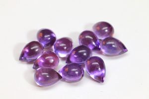 พลอยอเมทิสต์ที่ยอดเยี่ยมอัญมณีทรงหลวมหยดน้ำตาหลวมและขัดเรียบพลอยอะเมทิสต์ทรงหลังเบี้ยที่ดีที่สุดสำหรับการทำเครื่องประดับ - Product Image 3