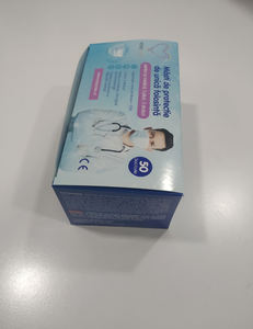 Cajas de Cartón Ecológicas Personalizadas con Estampado en Dorado, Laminado Mate y Recubrimiento UV para Mascarillas Quirúrgicas, Reciclables - Product Image 2