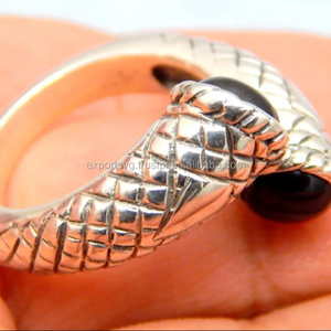 Anillo de compromiso de boda clásico de Plata de Ley 925 para mujer, bonita piedra preciosa de ónix negro, certificado CMA para fiestas, aniversarios - Product Image 1