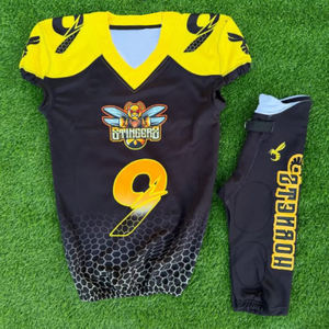 Pantalones acolchados Uniforme de fútbol americano Recién llegado Nombre y logotipo del equipo personalizado, Uniforme de fútbol americano Pantalón acolchado integrado - Product Image 6