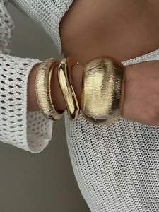 Bracelets en laiton de haute qualité, sans rouille, bijoux tendance, bracelet royal et bracelets unisexes pour filles et garçons - Product Image 2