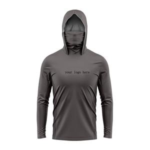 Chemises de pêche respirantes à séchage rapide de conception en gros, chemise à manches longues, protection UV, sweat-shirt de pêche avec masque facial - Product Image 5