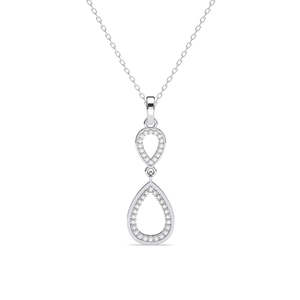 Pendentifs en argent sterling 925 de qualité supérieure pour femmes et filles, pendentif en forme de goutte d'eau pour les occasions de cadeaux - Product Image 1