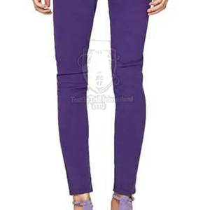 Pantalons en jean pour femmes de couleur unie respirants Nouvelle mode Vente chaude Pantalons en jean décontractés pour femmes - Product Image 5