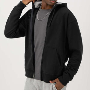 เสื้อฮู้ดดี้ผ้าฝรั่งเศสเทอร์รี่ทรงปกติ 100% ผ้าฝ้าย ลำลอง ใส่ได้ในฤดูหนาว กันน้ำ เป็นมิตรกับสิ่งแวดล้อม พร้อมปักโลโก้แบบดิสเทรสตามสั่ง - Product Image 2