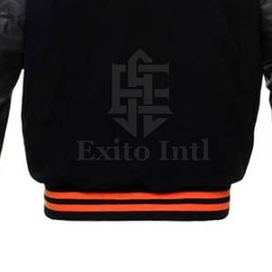 Chaqueta Letterman de gran tamaño para hombre de alta calidad con cuello levantado Material duradero MOQ bajo para la venta - Product Image 5
