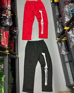 Pantalones de chándal acampanados Unisex personalizados 2025, pantalones transpirables de talla grande, pantalones Cargo holgados, dobladillo sin procesar, serigrafía apilada para hombre - Product Image 3