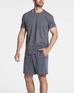 Camiseta de Manga Corta para Hombre, Personalizada con Logotipo, de Grafito, Ajustada, Mezcla de Algodón, Transpirable, para Gimnasio y Ropa Urbana - Product Image 3