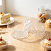 Boîte en PET transparente de qualité alimentaire, emballage thermoformé pour desserts avec couvercle en dôme, fabricant pour gâteaux, bonbons, en vrac