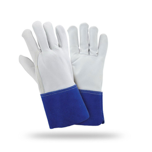 Guantes de fuego resistentes al calor grano de cabra sin forro Palma Tig guantes de soldadura multitarea vaca Split Tig guantes de cuero de soldadura - Product Image 1