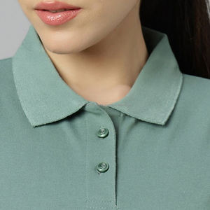 เสื้อโปโลผู้หญิงสำหรับตีกอล์ฟ แขนสั้น ทรงเข้ารูป แห้งเร็ว ผลิตจากโพลีเอสเตอร์ผสมสแปนเด็กซ์ คุณภาพสูง รับทำโลโก้ตามสั่ง - Product Image 6