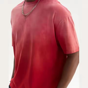 เสื้อยืดซักได้ไซส์ใหญ่พิเศษสำหรับผู้ชายผ้าฝ้ายลายนูนระบายได้ดีดีไซน์โลโก้ออกแบบได้ตามต้องการ - Product Image 2