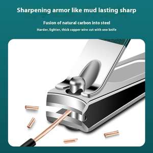 Coupe-ongles en acier inoxydable d'importation allemande haut de gamme outils de manucure originaux pour hommes femmes et bébés à usage domestique - Product Image 4