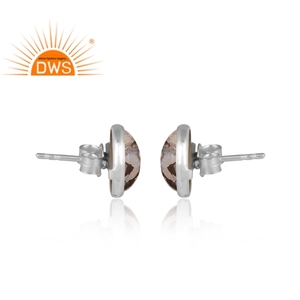 Meilleure vente boucle d'oreille en argent sterling fin naturel Mojave cuivre opale éthiopienne pierres précieuses fabricant de bijoux personnalisé - Product Image 2