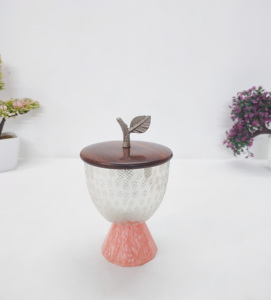 New Arrival Metal Marque Classic Design Date Bowl with Wood Lid and Resin Base Dishwasher Safe Heat Resistant Eco-Friendly - Product Image 2