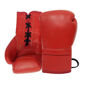 Gants de boxe en cuir PU épais et respirant, nouvelle conception, ajustables, à enfiler, pour l'entraînement, personnalisables - Product Image 4