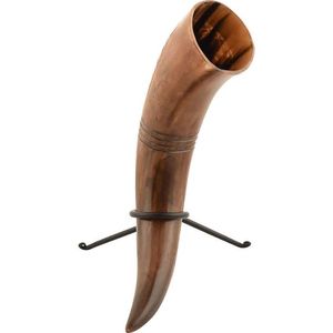 Venta caliente de la mejor calidad de cuerno para beber vikingo hecho a mano natural y pulido con Soporte múltiple cuerno de cerveza para fiesta de Navidad - Product Image 5