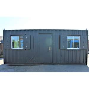 Bureau de conteneur résistant aux intempéries avec surplomb de toit et protection contre les tempêtes - Product Image 3