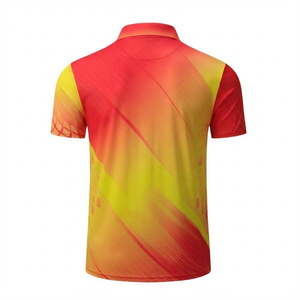 Camisa Casual Negra Sólida al por Mayor, 100% Poliéster, Transpirable, de Secado Rápido, Tejido Jersey, Impresión Digital Totalmente Personalizada para Camisa - Product Image 5