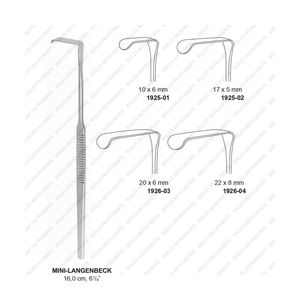 Retractor Lengenbeck de 22cm de alta calidad, instrumento ortopédico Manual hecho de acero inoxidable, instrumentos quirúrgicos acrílicos de plástico - Product Image 3