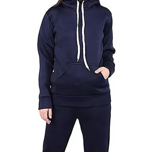 Sudaderas con capucha personalizadas de diseño único, ropa informal de manga larga, conjunto de 2 piezas, Jersey suelto, sudaderas con capucha en blanco a la venta - Product Image 4