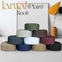 Gorro Islámico Premium Jamal Kufi para Namaz, con Logotipo Personalizado, Transpirable, Ligero, de Poliéster y Algodón, Diseño Liso, Varios Colores y Tallas, Primavera