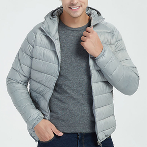 Chaquetas con Capucha de Forro Polar de Algodón Ligero y Delgado para Hombre al por Mayor, Chaquetas y Abrigos Cortavientos Personalizados para Hombre - Product Image 5