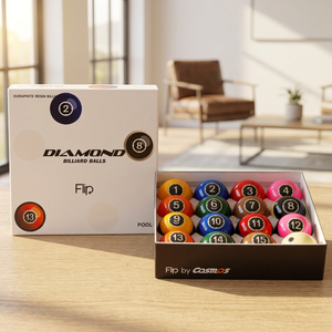 Bolas de Billar Diamond - Set de TV con Pantalla de 57.15mm para Pool Flip |   Edición de Partido de TV |   Hecho en Corea |   Resina Fenólica - Product Image 1