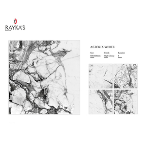 Carrelage de sol durable et de luxe pour l'intérieur d'un hôtel et d'un appartement Plancher en porcelaine céramique et marbre vitrifié et poli - Product Image 4