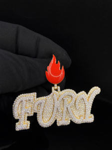 จี้สแตนเลสสั่งทำพิเศษ ประดับเพชร CZ สไตล์ฮิปฮอป โรงงาน OEM - Product Image 2