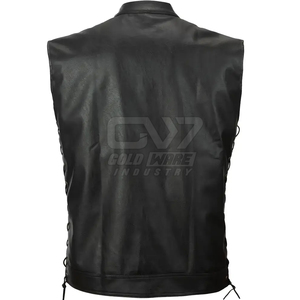 Chaleco de Cuero 100% de calidad superior, precio razonable, venta al por mayor, último diseño, ropa de hombre, chaleco de cuero para venta en línea - Product Image 3