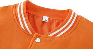 Chaquetas de Béisbol Casuales para Hombre, Bordado Personalizado de Letras, Cuello Alto, Tela de Lona, Chaquetas para Hombre, Envío DDP - Product Image 3