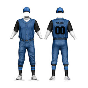Uniforme personnalisable de baseball et de softball avec nom et numéro d'équipe disponible dans toutes les tailles Caractéristique respirante en stock - Product Image 2
