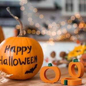 Servilleteros de Madera Premium con Forma de Calabaza, Vajilla Ecológica con Temática Otoñal para Fiestas y Eventos de Acción de Gracias, Logotipo Personalizado Disponible - Product Image 3