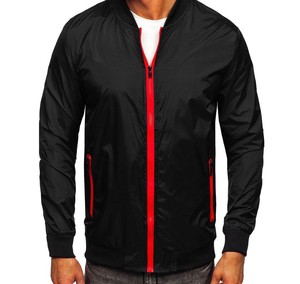 Chaquetas de cuero de talla grande para hombre, diseño acanalado de bloque de color de invierno con bordado de chenilla - Product Image 5