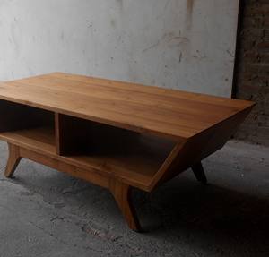 Meubles de table basse en bois de teck moderne - Product Image 3