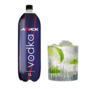 Vodka Brésilienne Économique à Base de Pomme de Terre, Distillée et Transparente, Saveur Riche pour Caipirinhas, Bouteille en Plastique 40% ABV, Marque Attiva, Vente en Gros 1L - Product Image 3